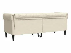 Clicnbuy Sofá Chesterfield de 3 plazas tela