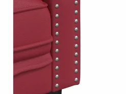 Hot Clicnbuy Sofá Chesterfield de 2 plazas cuero artificial tinto Rojo