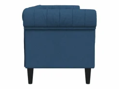 New Clicnbuy Sofá Chesterfield de 3 plazas tela Azul