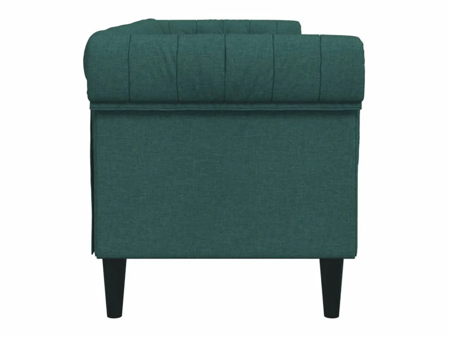 Outlet Clicnbuy Sofá Chesterfield de 3 plazas tela oscuro Verde