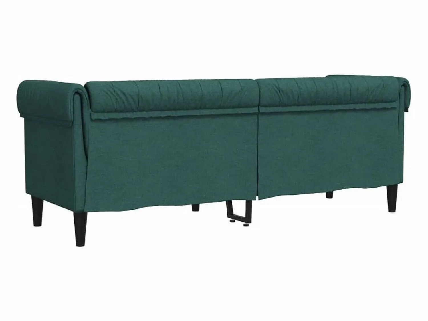 Outlet Clicnbuy Sofá Chesterfield de 3 plazas tela oscuro Verde