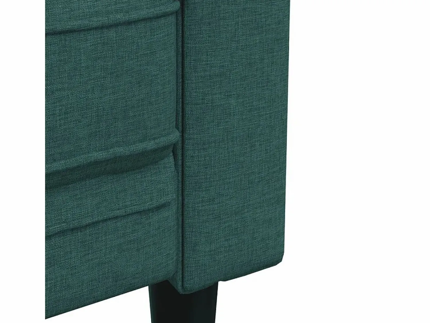Outlet Clicnbuy Sofá Chesterfield de 3 plazas tela oscuro Verde