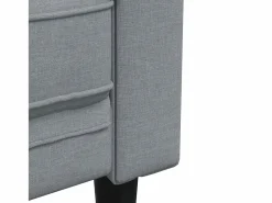 Outlet Clicnbuy Sofá Chesterfield de 2 plazas tela claro Gris
