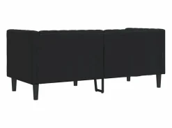 Clicnbuy Sofá Chesterfield de 2 plazas cuero artificial