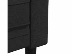 Clearance vidaxl Sofá Chesterfield de 2 plazas tela Negro