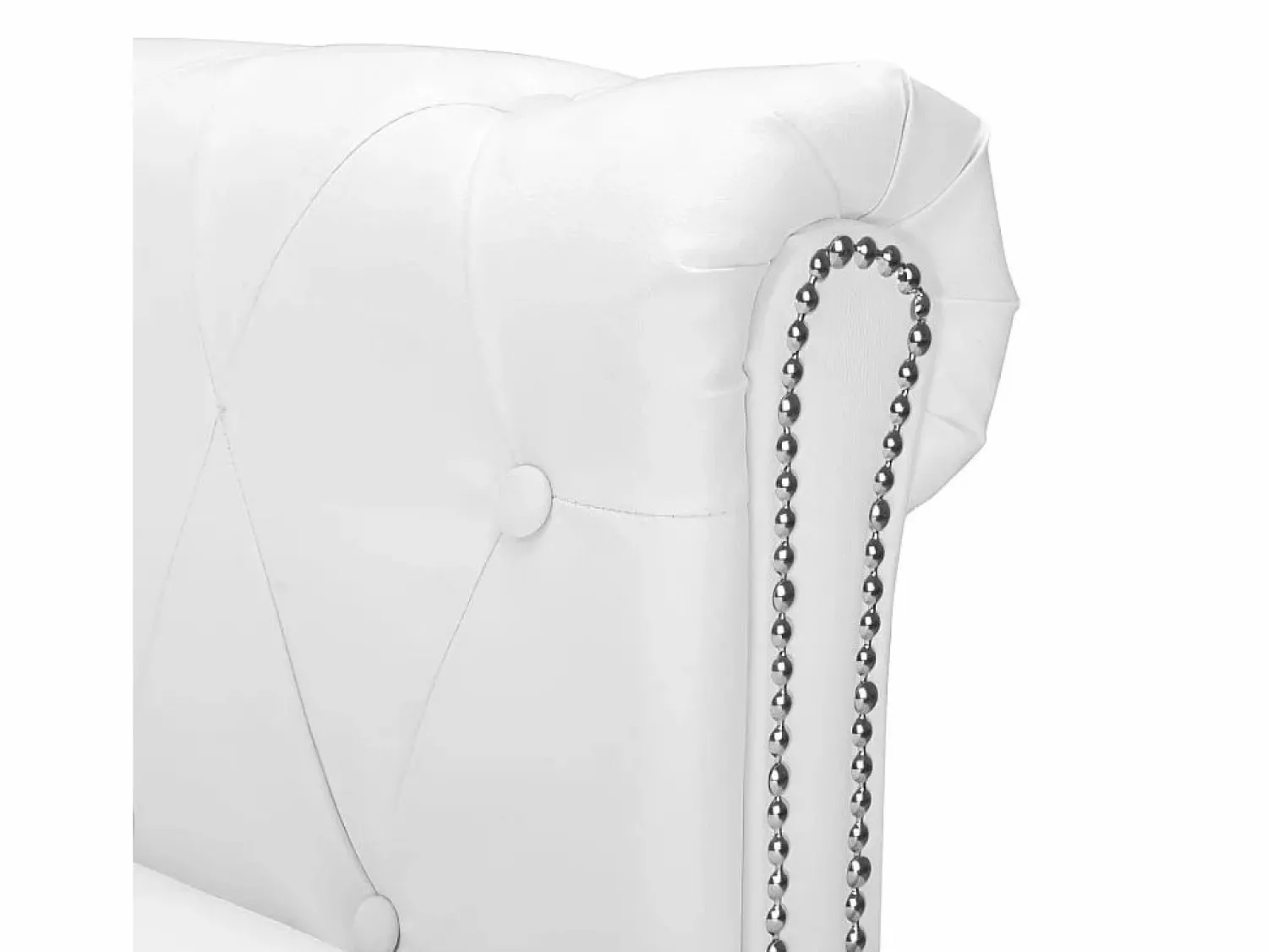 Outlet Sofá Chesterfield en forma L cuero artificial Sofás Chesterfield