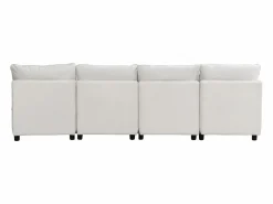 Clearance Sofá componible Diseno modular Movimiento facil Cajones ocultos bajo asiento Confort ortopedico Chenilla Beige