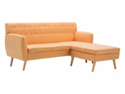 vidaxl Sofá con forma de L tapizado tela 171,5x138x81,5 cm