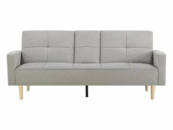 Hot Concept-Usine Sofá convertible 3 plazas de tela OSLO Gris