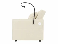 Sale Sofá convertible con puerto USB y soporte para teléfono, respaldo ajustable - Pana Sillón Cama