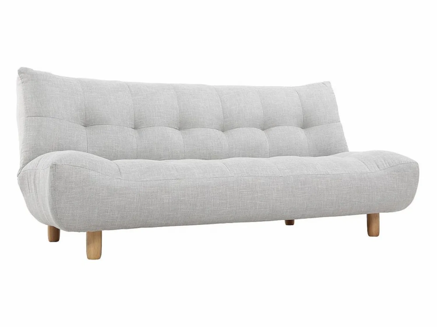 Hot Sofá convertible diseño escandinavo y roble YUMI Sofá Escandinavo