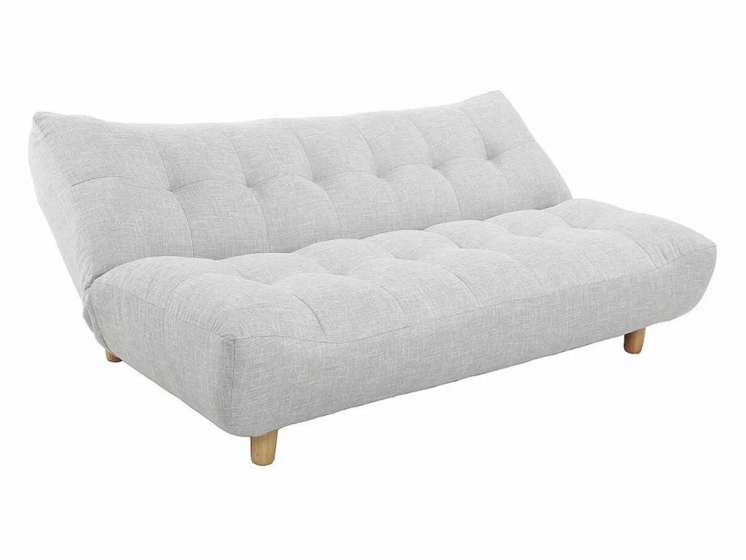 Hot Sofá convertible diseño escandinavo y roble YUMI Sofá Escandinavo