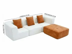 Clearance Sofá convertible Eden Completo 3 plazas - blanco arena Todos Los Sofás|Sofá - 3 Plazas