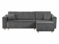 Sale Sofá convertible esquinero 4 plazas de pana COSY Sofá De Terciopelo|Sofá - 4 Plazas