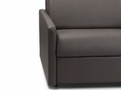 Vente-unique Sofá convertible exprés polipiel asiento viscoelástico 140 cm colchón 14 cm CALIFE