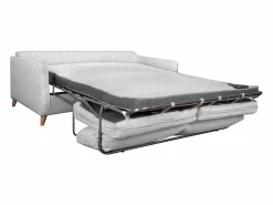 Miliboo Sofá convertible nórdico 3 plazas claro PAPEL