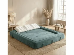 New Sofá convertible Okoa 2 plazas - salvia y blanco Todos Los Sofás|Sofá - 2 Plazas