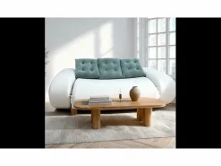 Outlet Sofá convertible Okoa 2 plazas - blanco y salvia Todos Los Sofás|Sofá - 2 Plazas