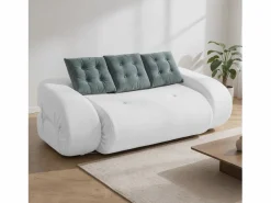 Outlet Sofá convertible Okoa 2 plazas - blanco y salvia Todos Los Sofás|Sofá - 2 Plazas