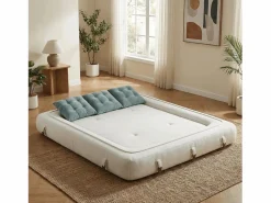 Outlet Sofá convertible Okoa 2 plazas - blanco y salvia Todos Los Sofás|Sofá - 2 Plazas