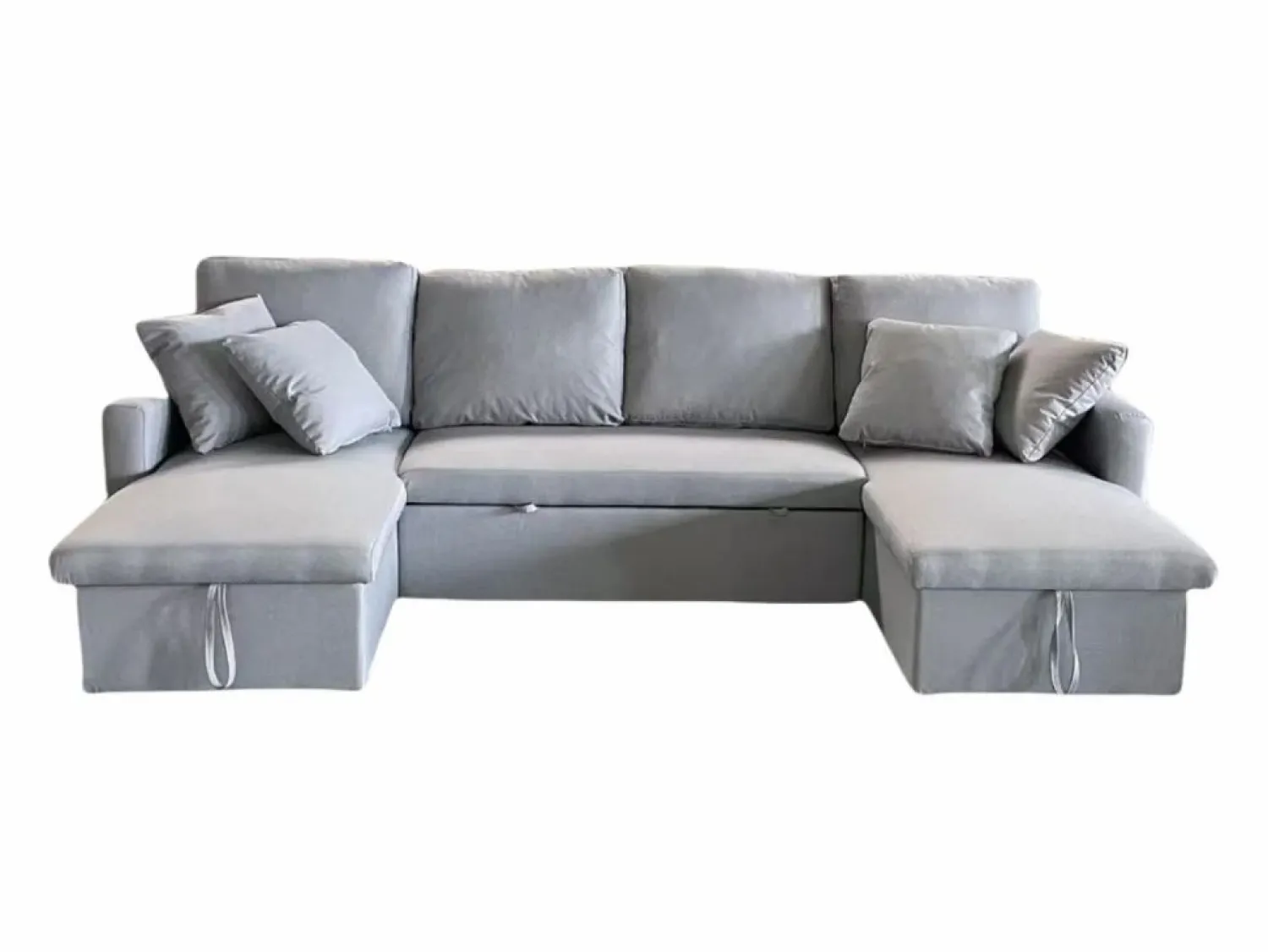 Best Sofá convertible panorámico 4 plazas en tejido con box MAHÉ - Todos Los Sofás|Sofá De Terciopelo