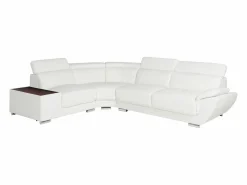 New LINEA SOFA Sofá Cuero vacuno color ángulo izquierdo NAHIA Blanco