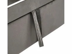 New Sofá de 1 plaza - Sillón con portavasos y soporte para teléfono - terciopelo oscuro Gris