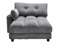 Sale Sofá de 1 plaza con reposabrazos - Sofá relax con 2 portavasos y bolsillos laterales - pana Sofá Relax