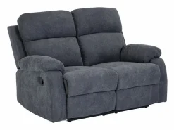 Hot Sofá de 3 plazas, 2 plazas + sillón tela gris TOLZANO Conjunto Sofá Y Sillón