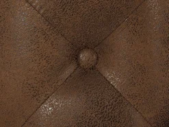 Online Sofá de 3 plazas chesterfield de microfibra con acabado de piel envejecida capitoné EDWINA Sofá Vintage|Sofás Chesterfield
