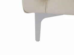 Vente-unique Sofá de 3 plazas chéster de terciopelo y patas de metal EDWINA