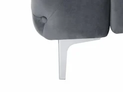 Clearance Sofá de 2 plazas chéster de terciopelo y patas de metal EDWINA Sofá - 2 Plazas|Sofá 3 Y 2 Plazas