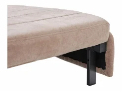 Best Sofá de 2 plazas con 4 cojines - Sofá relax con portavasos y bolsillos laterales - chenilla Caqui