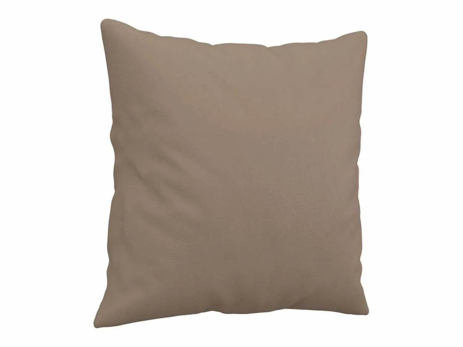 Clicnbuy Sofá de 3 plazas con cojines cuero sintético capuchino 180 cm