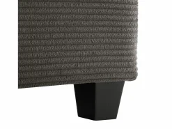 Best Sofá de 3 plazas con reposapiés, puerto USB y 2 cojines - Pana - oscuro Sofás Chesterfield