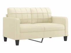 Online Clicnbuy Sofá de 2 plazas de cuero sintético color 140 cm Crema