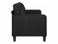Best Clicnbuy Sofá de 3 plazas de cuero sintético 180 cm Negro