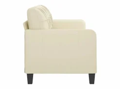 Clicnbuy Sofá de 3 plazas de cuero sintético color 180 cm