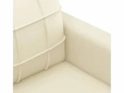 Clicnbuy Sofá de 3 plazas de cuero sintético color 180 cm