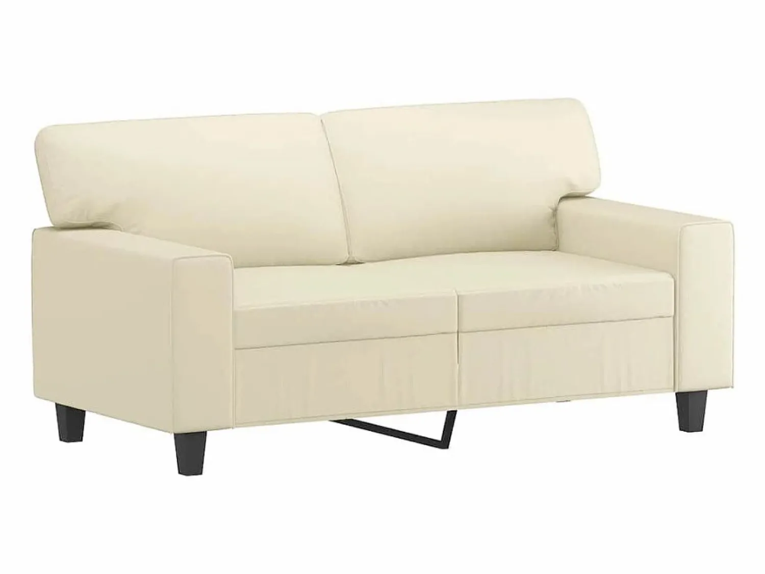 vidaxl Sofá de 2 plazas de cuero sintético color 120 cm