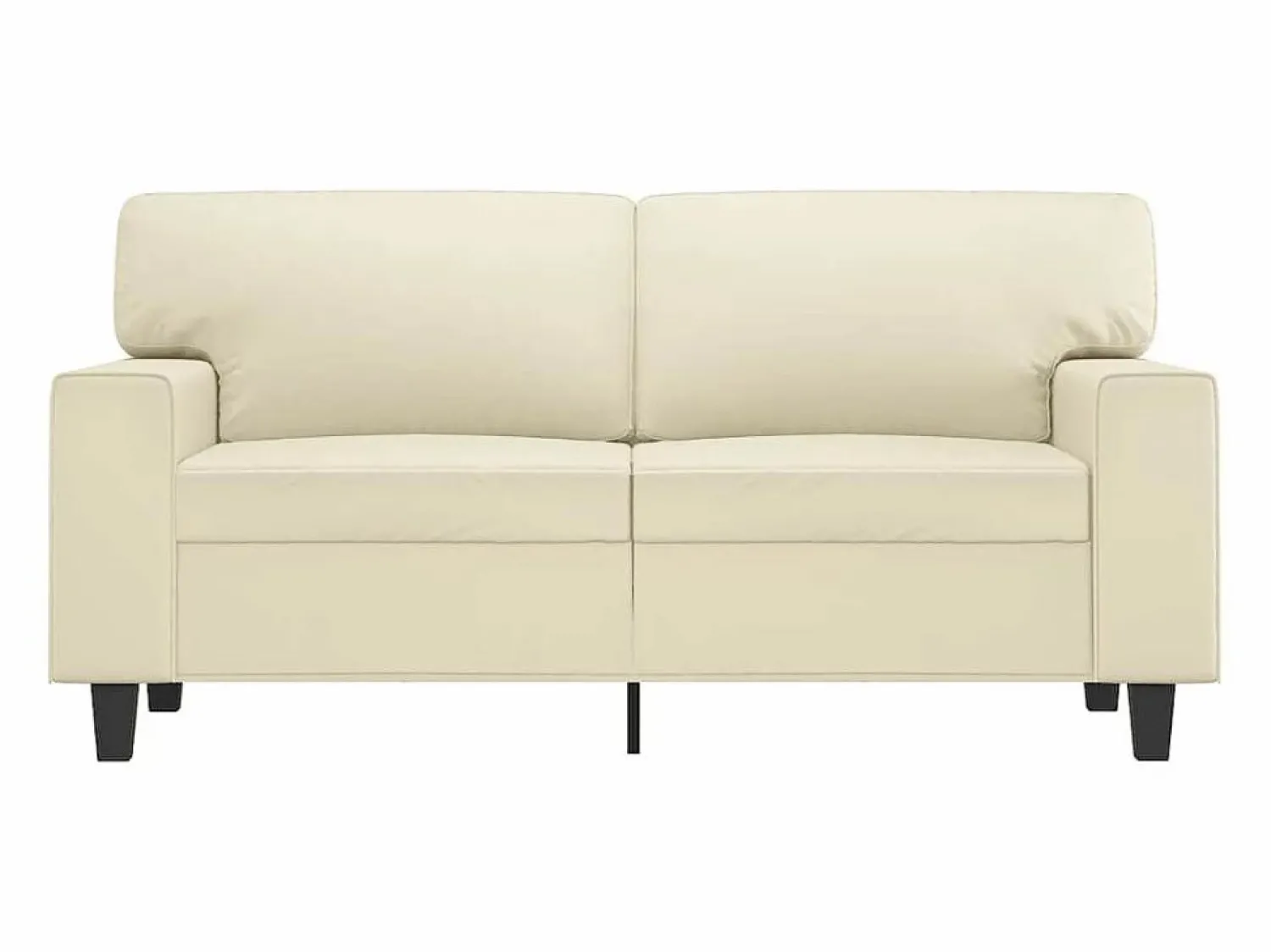 vidaxl Sofá de 2 plazas de cuero sintético color 120 cm