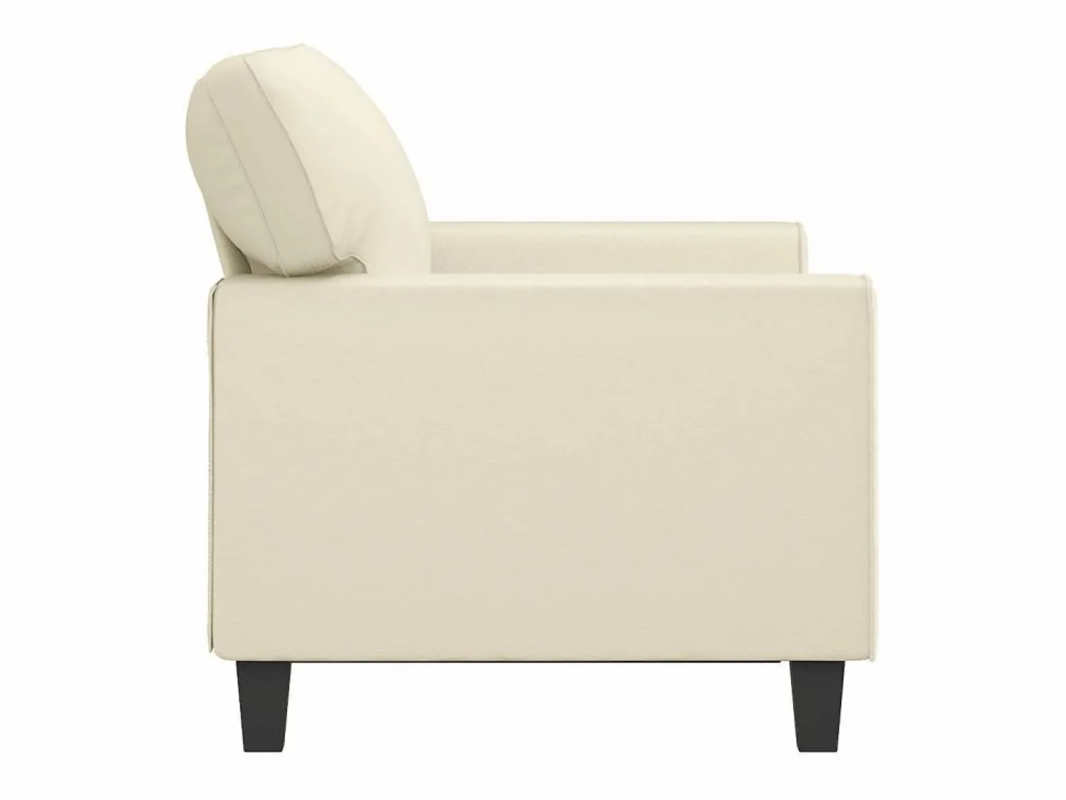 vidaxl Sofá de 2 plazas de cuero sintético color 120 cm
