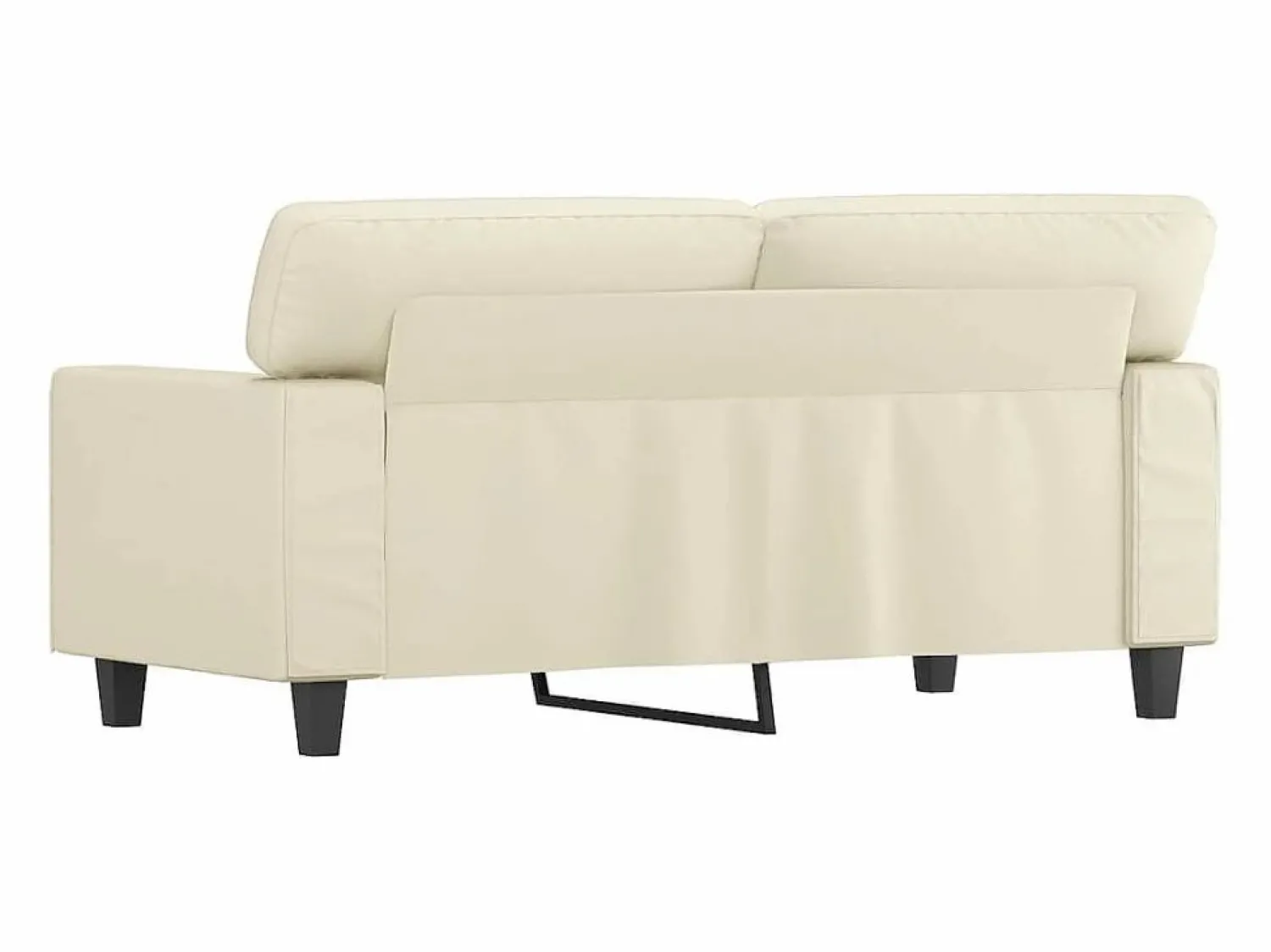 vidaxl Sofá de 2 plazas de cuero sintético color 120 cm