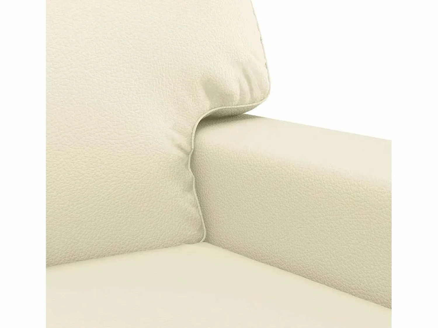 vidaxl Sofá de 2 plazas de cuero sintético color 120 cm