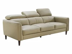 Hot Vente-unique Sofá de 3 plazas de piel de búfalo color SALVI Beige