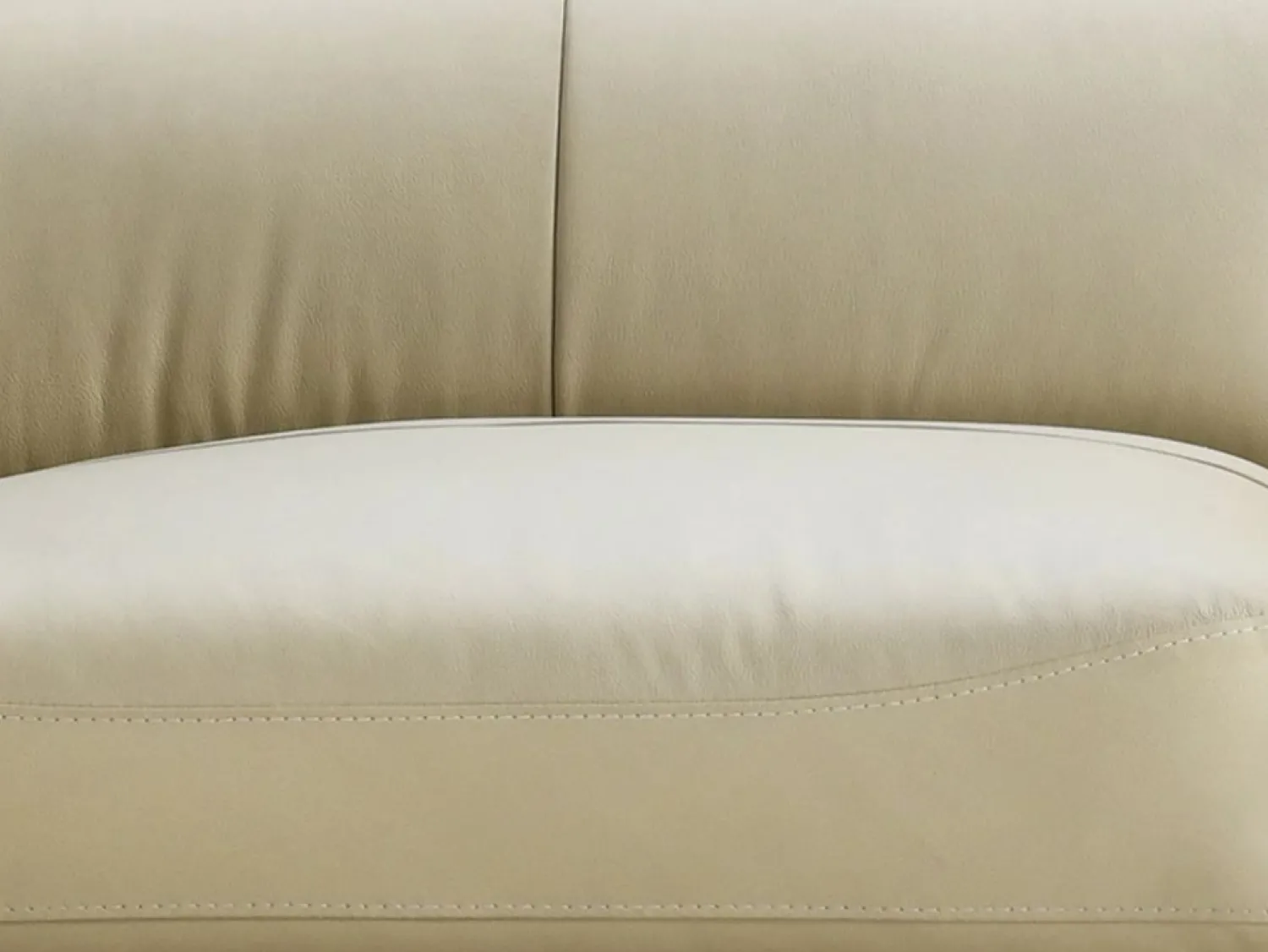 Hot Vente-unique Sofá de 3 plazas de piel de búfalo color SALVI Beige