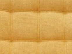 Discount Sofá de 2 plazas de tela amarillo estilo escandinavo CASERTA Sofá Escandinavo|Sofá - 2 Plazas
