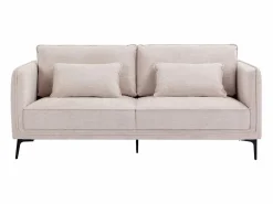 Vente-unique Sofá de 3 plazas de tela color TORMELDA