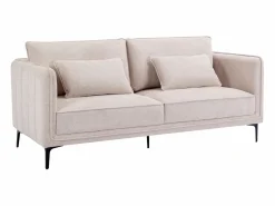 Vente-unique Sofá de 3 plazas de tela color TORMELDA
