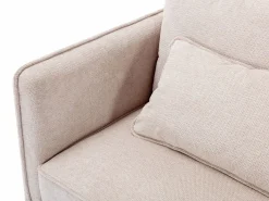 Vente-unique Sofá de 3 plazas de tela color TORMELDA